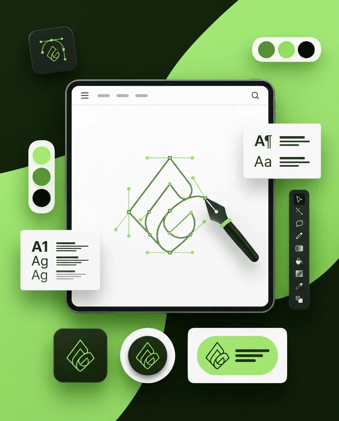 Illustration : création de logo vectoriel